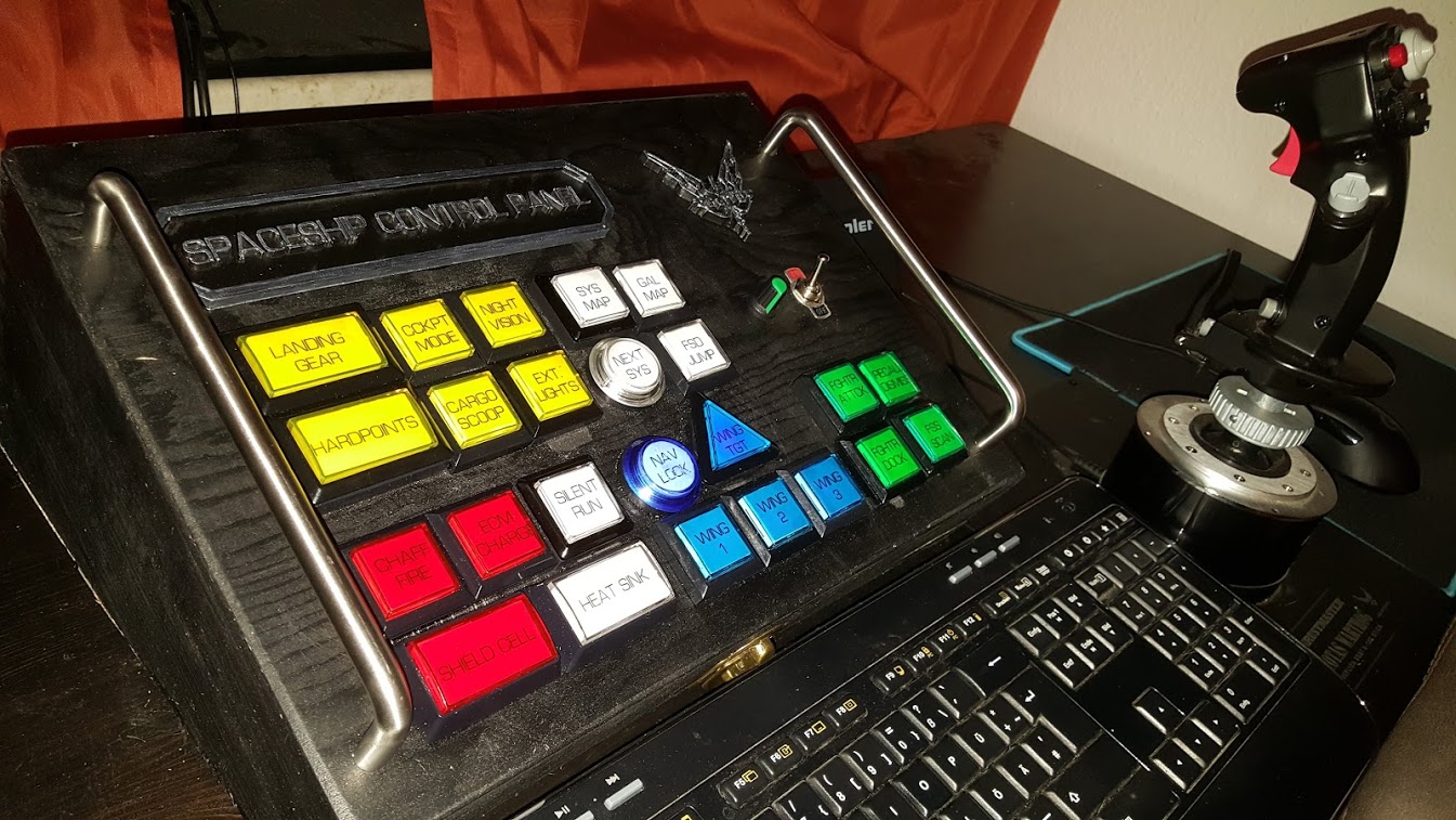 Discussion - Rate my setup! Spaceship Control Panel: DIY USB Controller |  Frontier Forums