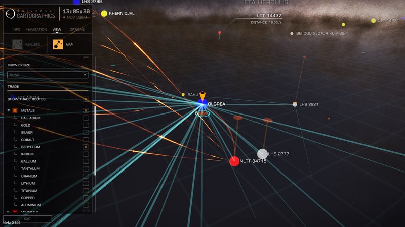 How to read galaxy map trade routes | Frontier Forums