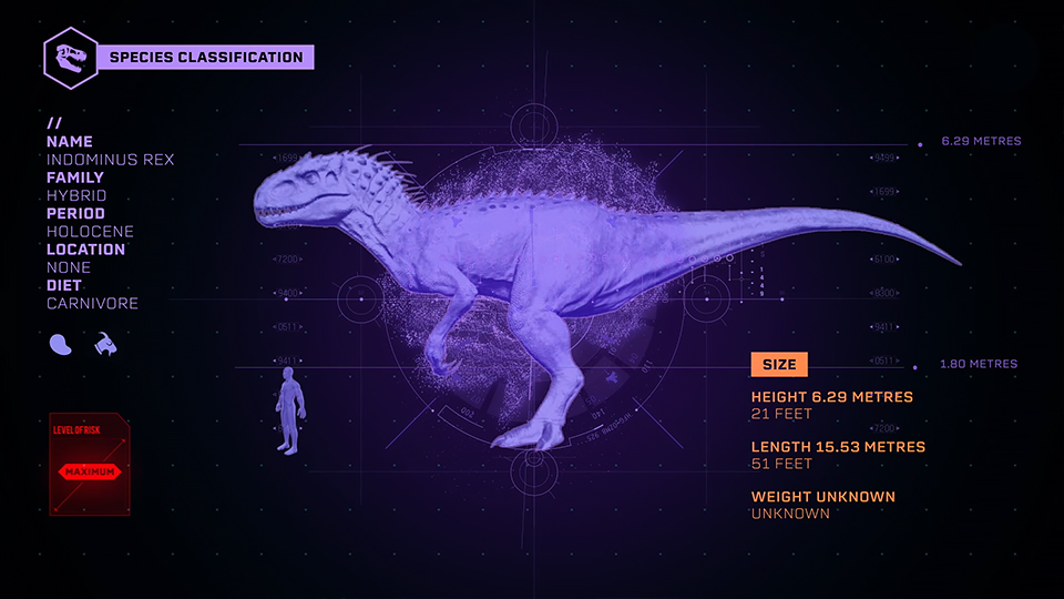 Jurassic World Evolution Hybrid Profile: The Indominus Rex