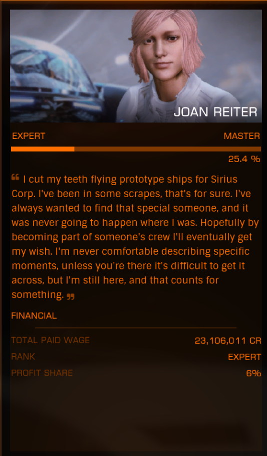 Npc Crew As Your Space Waifu Anyone Frontier Forums