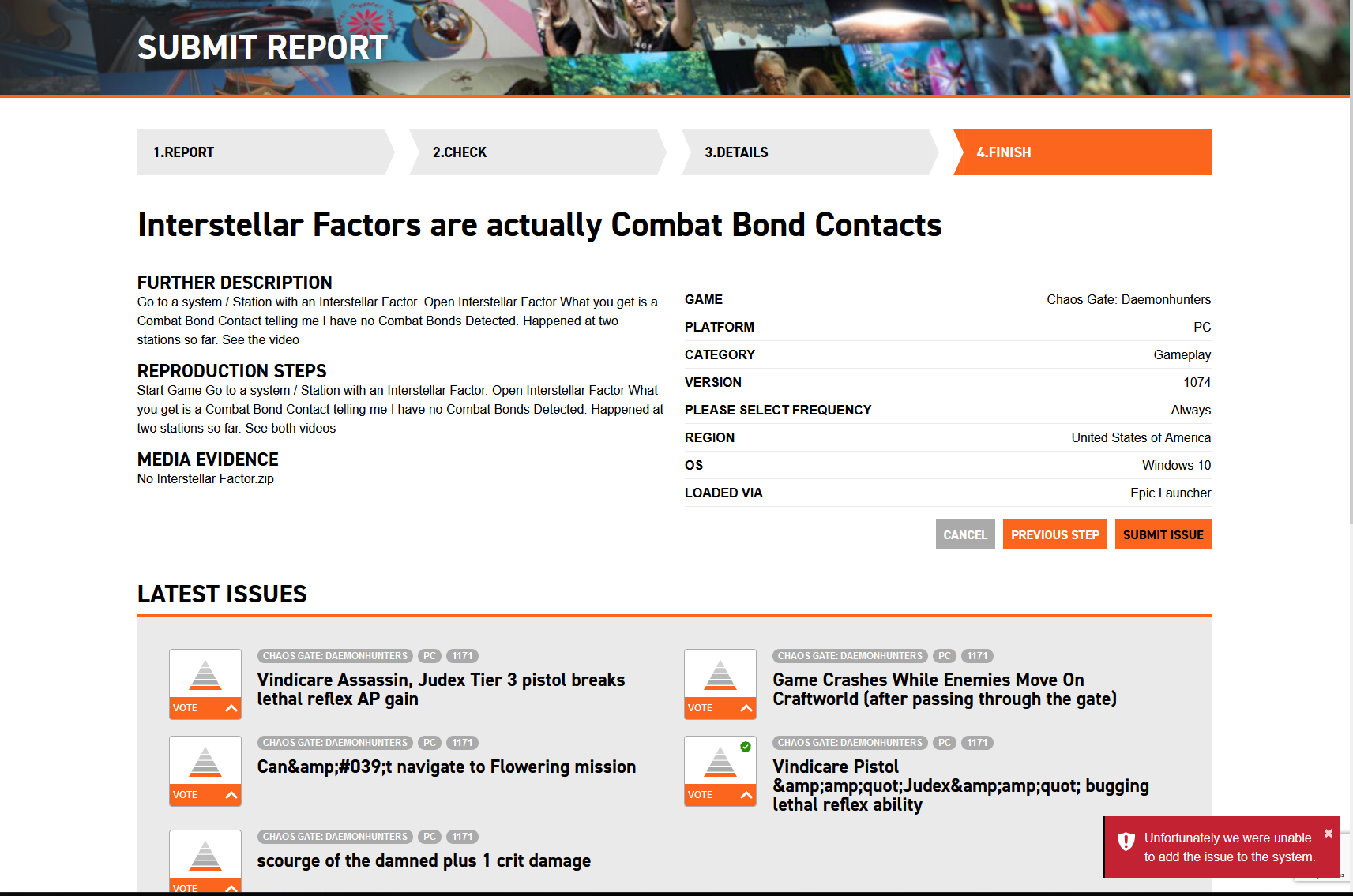 No Interstellar Factor - Unable to submit.png