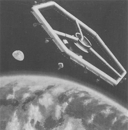 One of Langley's early concepts for a manned space station_a self-inflating 75-foot-diameter r...jpg