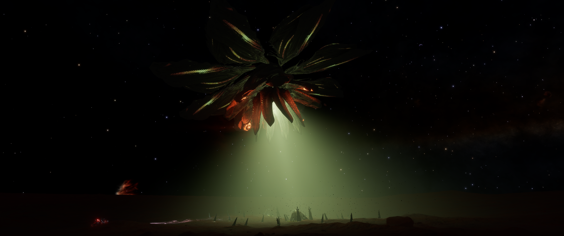 Thargoid Interceptor at Barnacle Site.png