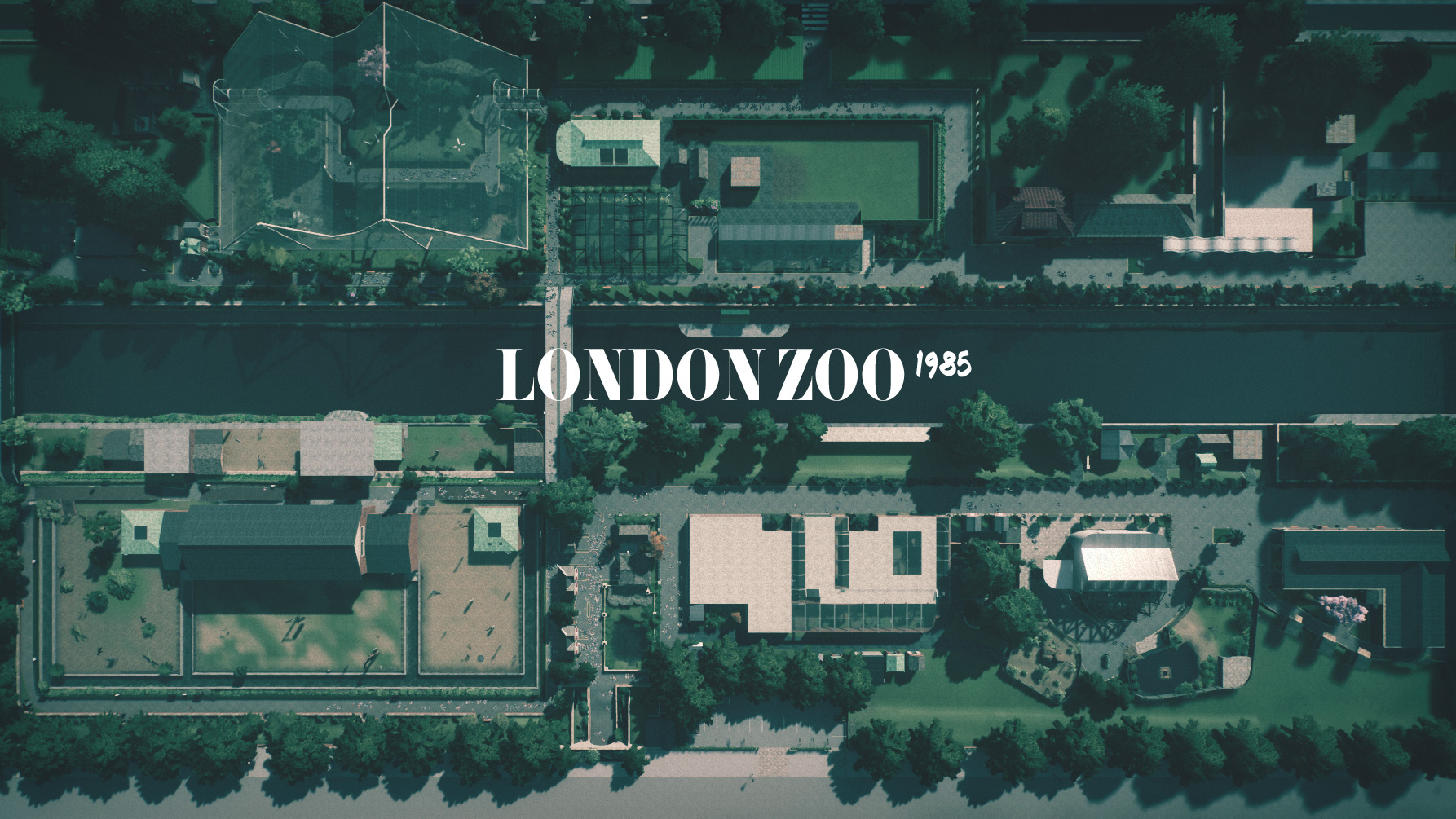 London Zoo 1985 aerial view
