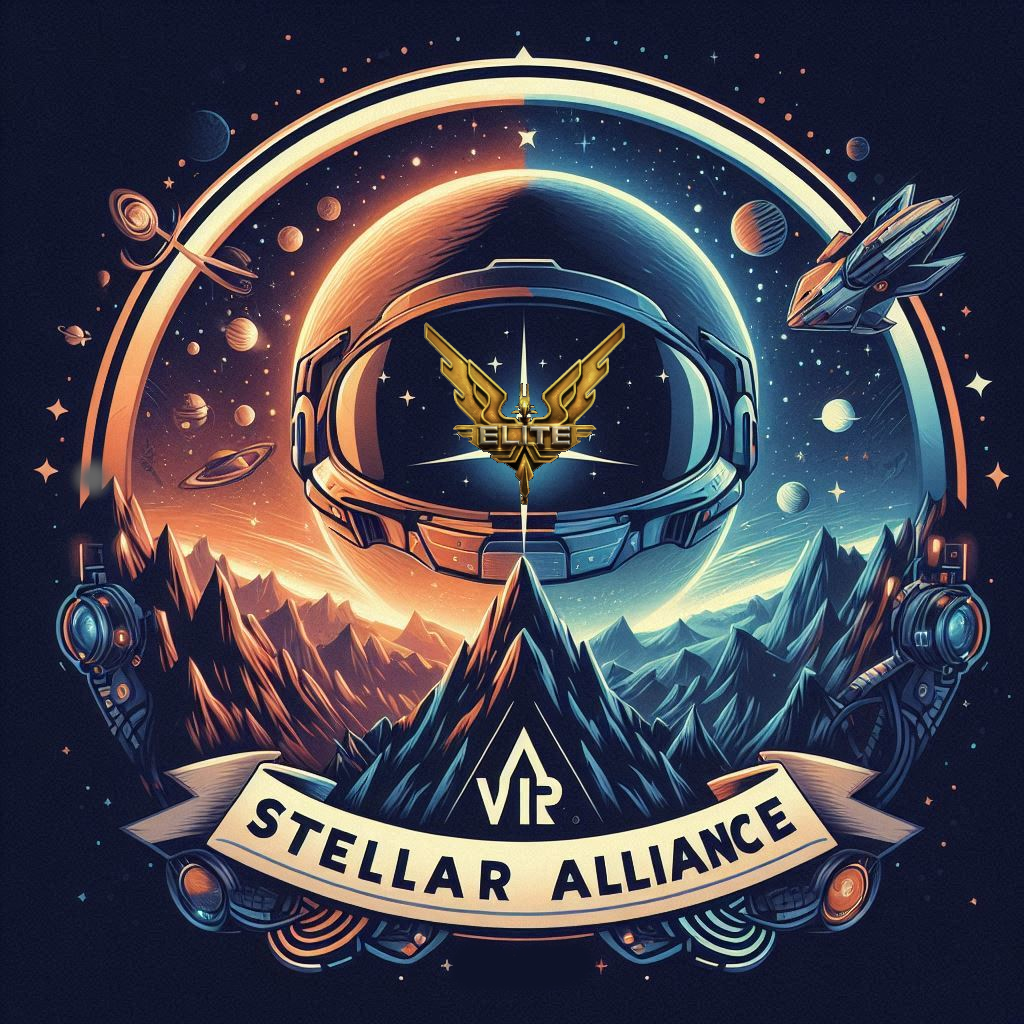 VR Stellar Alliance - logo for a space simulation game.png